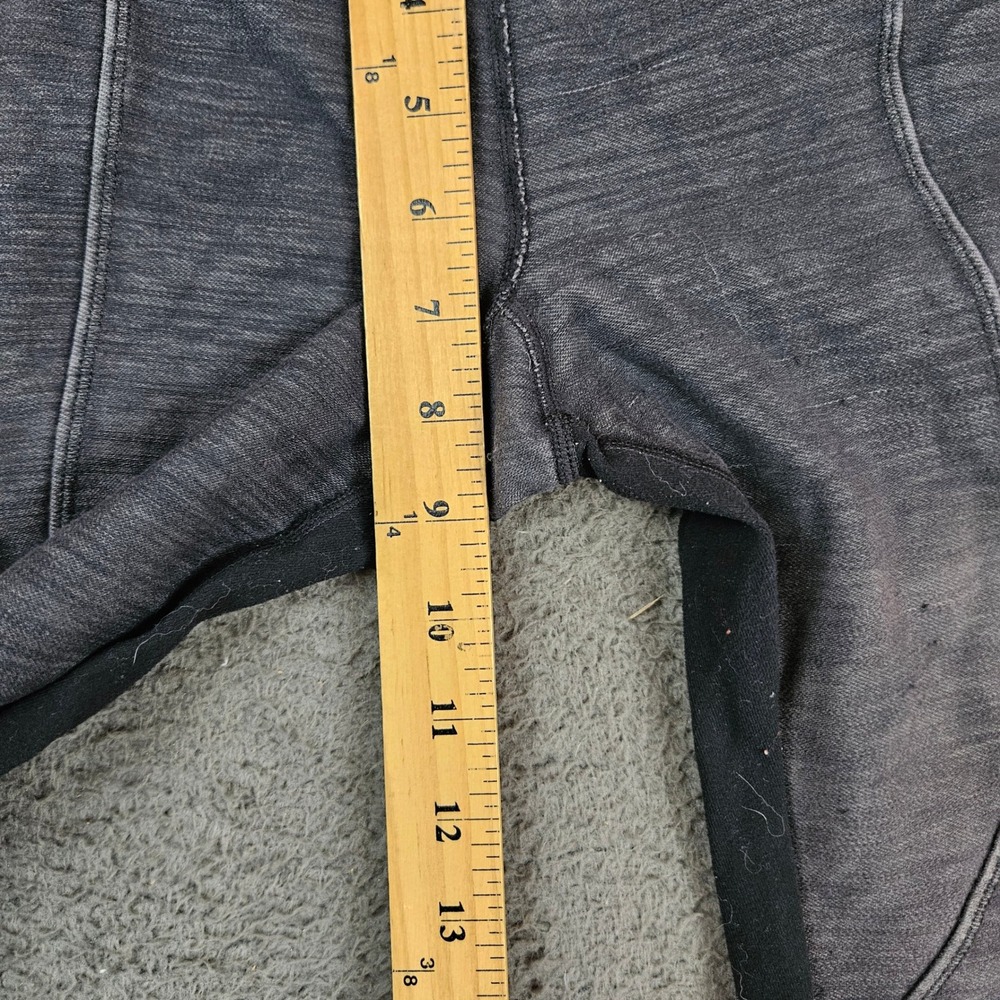 Lululemon Tight Stuff Tight Heathered Black Gray Compression Leggings Size 4 - Picture 3 of 8